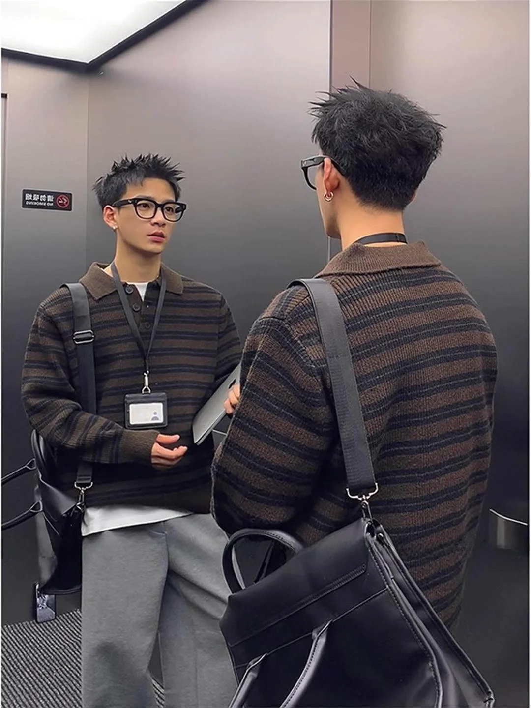 Retro Striped Button Collar Sweater Men's Autumn Winter Loose Long Sve American Sle Knitted irt Casual Comfortable
Retro Striped Button Collar Sweater Men's Autumn Winter Loose Long Sve American Sle Knitted irt Casual Comfortable