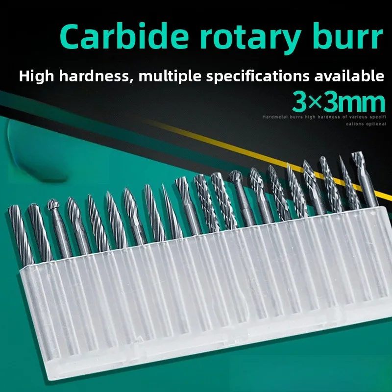 Alloy Grinding Head / Engraving Cutter / Milling Cutter 3 * 3mm Double-grain Single-grain Electric Rotary File
Alloy Grinding Head / Engraving Cutter / Milling Cutter 3 * 3mm Double-grain Single-grain Electric Rotary File