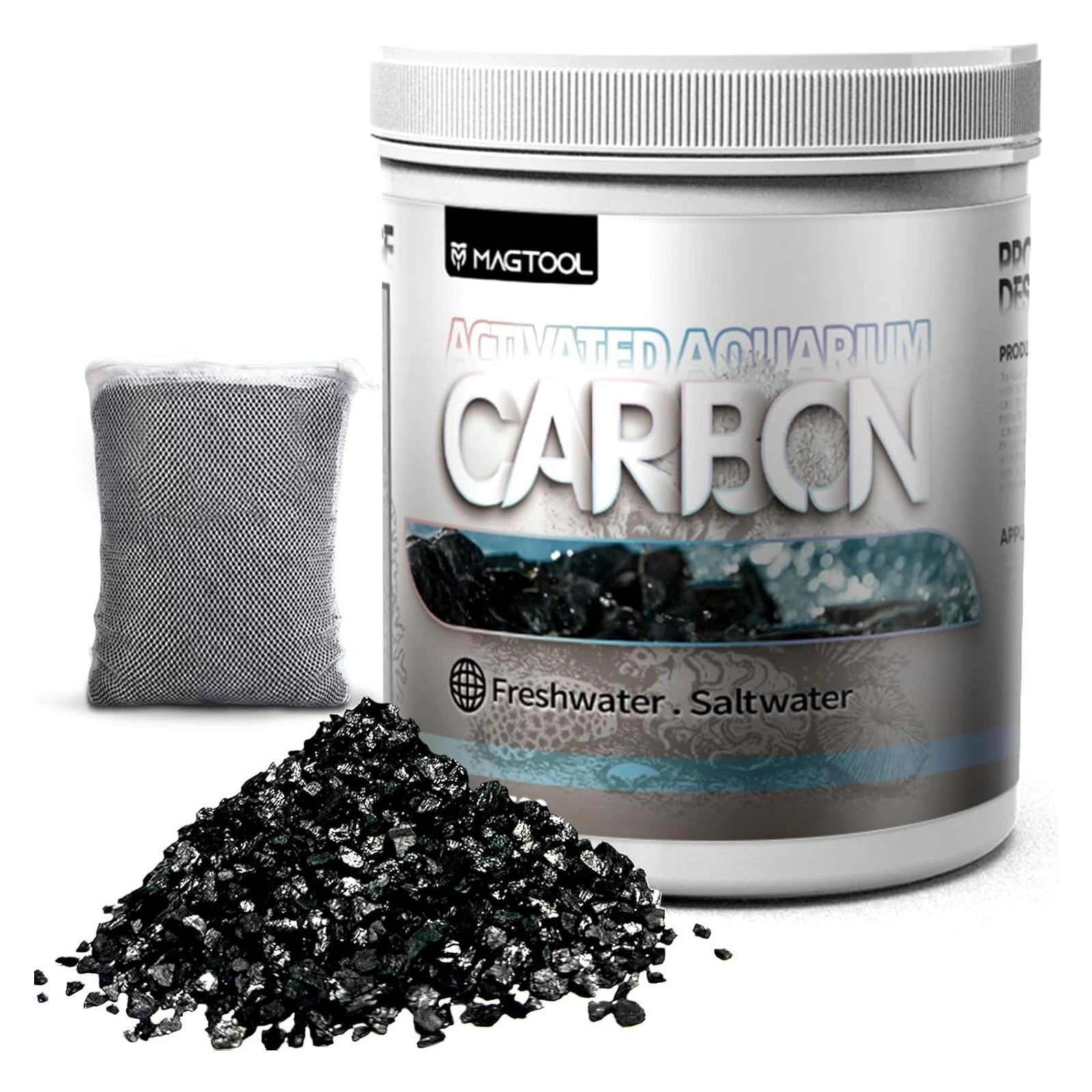 MagTool 1000ml Aquarium Activated Carbon, Premium Coconut Charcoal for Planted & Reef Aquariums, High-Efficiency Filtration
MagTool 1000ml Aquarium Activated Carbon, Premium Coconut Charcoal for Planted & Reef Aquariums, High-Efficiency Filtration