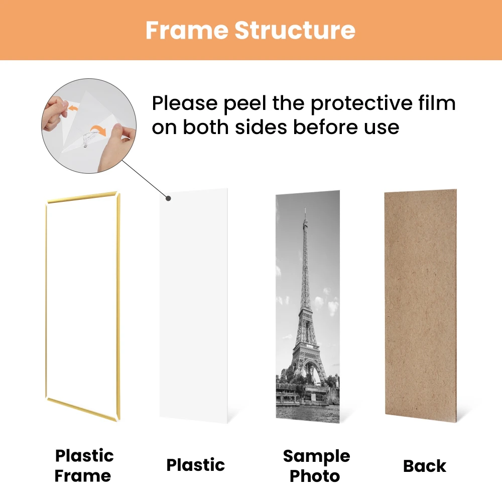 2D Flat, 3 Pack 24x36 Golden Poster Frame | Scratch-Proof Picture Frames for Photo Gallery - Slide-In Strips, Horizontal or Vertical Wall Mounting, Plastic Frame, Retro Style, Indoor Use
2D Flat, 3 Pack 24x36 Golden Poster Frame | Scratch-Proof Picture Frames for Photo Gallery - Slide-In Strips, Horizontal or Vertical Wall Mounting, Plastic Frame, Retro Style, Indoor Use