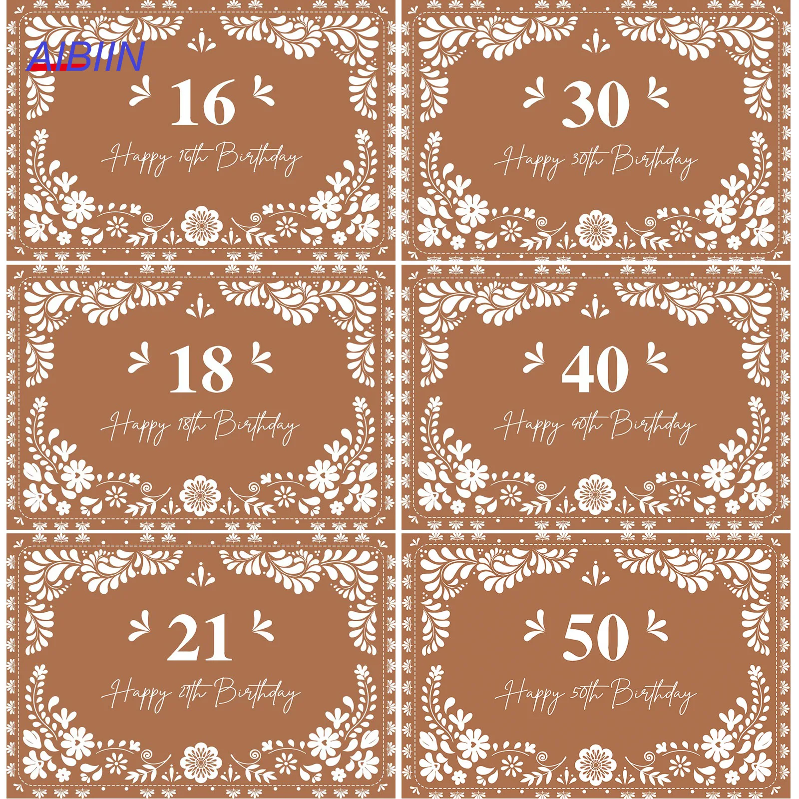 Red Brown Custom Age Happy Birthday Backdrop Cielito Lindo Mexican Talavera Floral Cake Party Decor Photography Background
Red Brown Custom Age Happy Birthday Backdrop Cielito Lindo Mexican Talavera Floral Cake Party Decor Photography Background