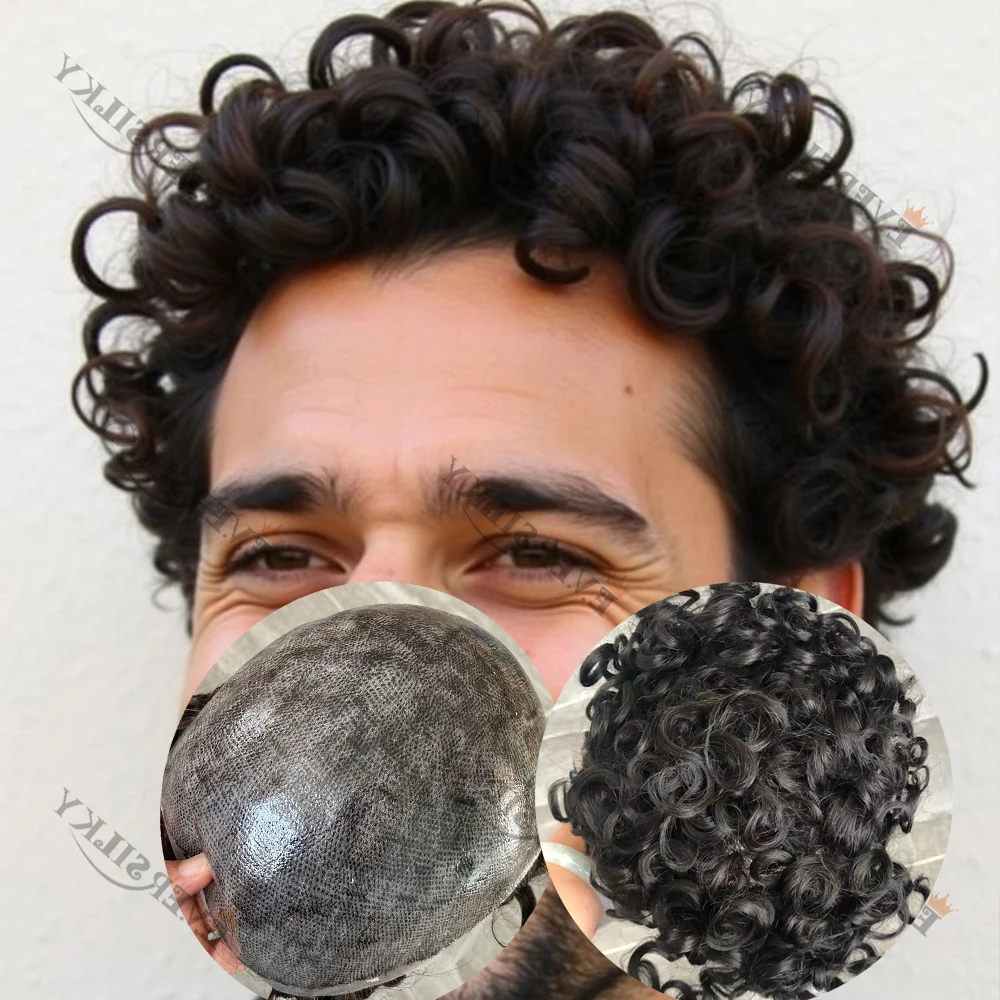 Durable Full Skin Base 20mm Curly Nautral Human Hair Male Toupee Prosthesis Grey Black Brown Toupee Afro Man Natural Frontline
Durable Full Skin Base 20mm Curly Nautral Human Hair Male Toupee Prosthesis Grey Black Brown Toupee Afro Man Natural Frontline