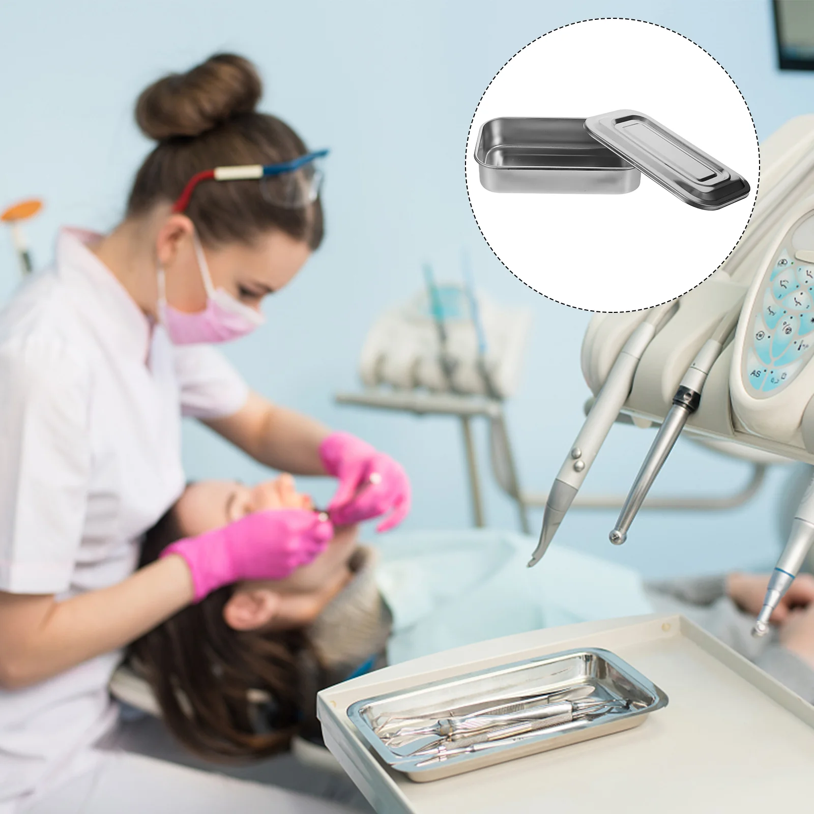 8 Inch Beauty Square Plate Medical Tray Instrument Tools Box Sterilizer Stainless Steel
8 Inch Beauty Square Plate Medical Tray Instrument Tools Box Sterilizer Stainless Steel