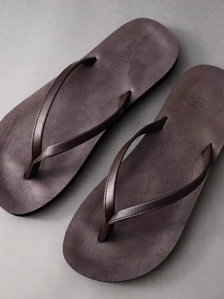 Soft Leather Men's Thong Slippers Casual High-End Feeling Summer Outdoor Wear Anti-Slip Beach Versatile Sandals Comfortable S...
Soft Leather Men's Thong Slippers Casual High-End Feeling Summer Outdoor Wear Anti-Slip Beach Versatile Sandals Comfortable S...