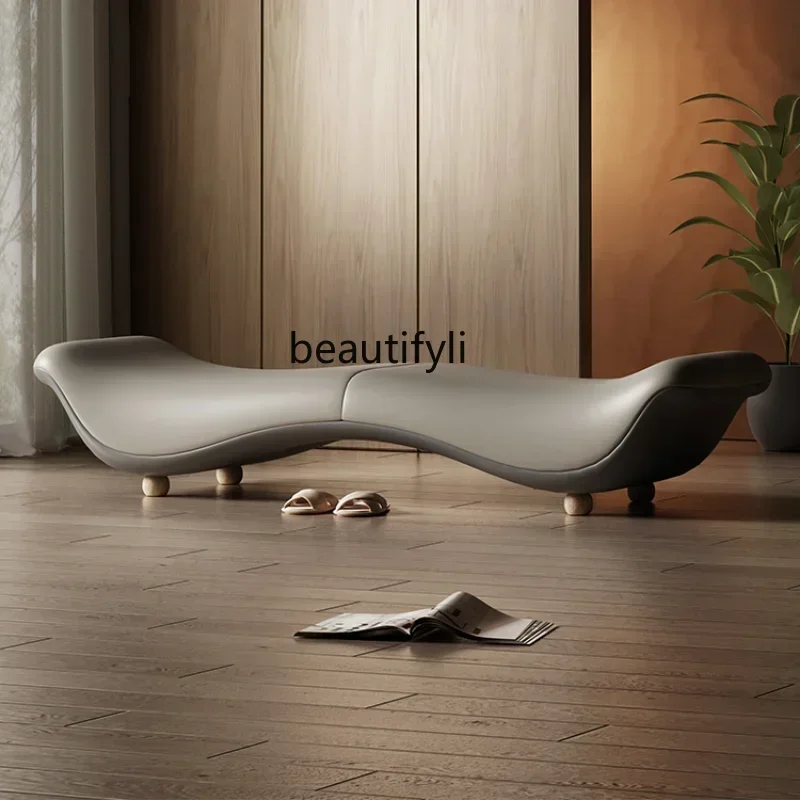 Genuine Leather Bed End Stool Corridor Shoe Changing Stool High-End Bedside Bench
Genuine Leather Bed End Stool Corridor Shoe Changing Stool High-End Bedside Bench