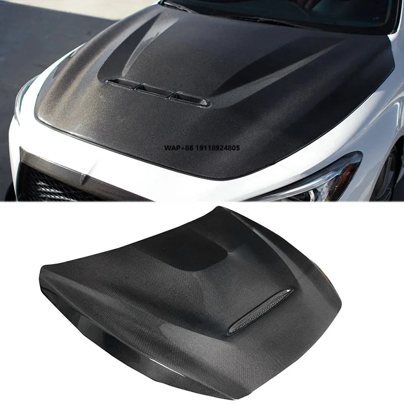 High Quality Carbon Fiber Front Engine Hood for Q50 Q50s Q50l 2014-2022 Gts Style Engine Bonnet Cover
High Quality Carbon Fiber Front Engine Hood for Q50 Q50s Q50l 2014-2022 Gts Style Engine Bonnet Cover