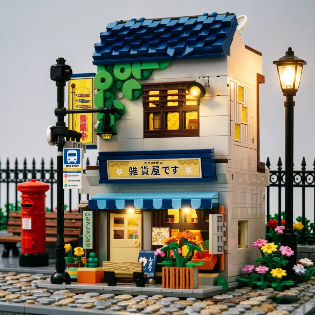 1272PCS General Store Building Blocks Japanese Street Scene Model Bricks Set With Led Lights Desktop Ornament Puzzle Toys Gifts
1272PCS General Store Building Blocks Japanese Street Scene Model Bricks Set With Led Lights Desktop Ornament Puzzle Toys Gifts
