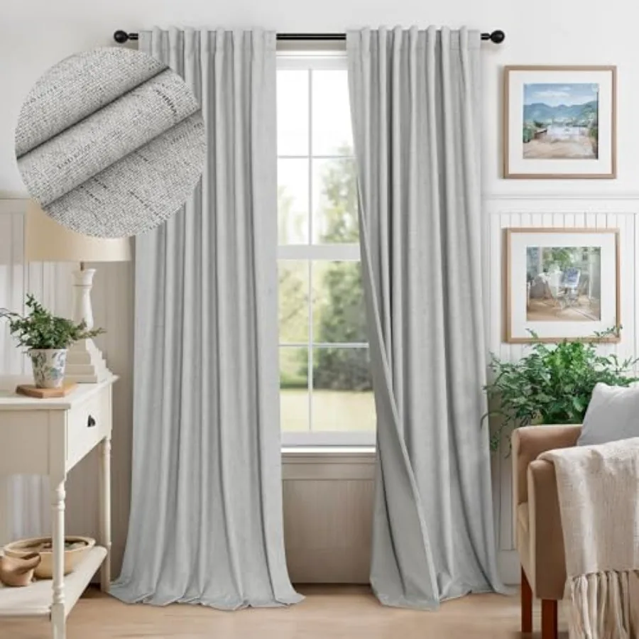 out Curtains 84 Inch Length 2 Panels for Dining Room Darkening Curtain for Bedroom Gray Textured Out Sunblock Blocking Long Dra
out Curtains 84 Inch Length 2 Panels for Dining Room Darkening Curtain for Bedroom Gray Textured Out Sunblock Blocking Long Dra