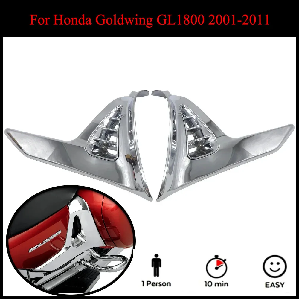 Motorcycle Parts Modified accessories Chrome Triangle Cove Fit For Honda GoldWing GL 1800 GL1800 2001-2011 Chrome Left RightNew
Motorcycle Parts Modified accessories Chrome Triangle Cove Fit For Honda GoldWing GL 1800 GL1800 2001-2011 Chrome Left RightNew