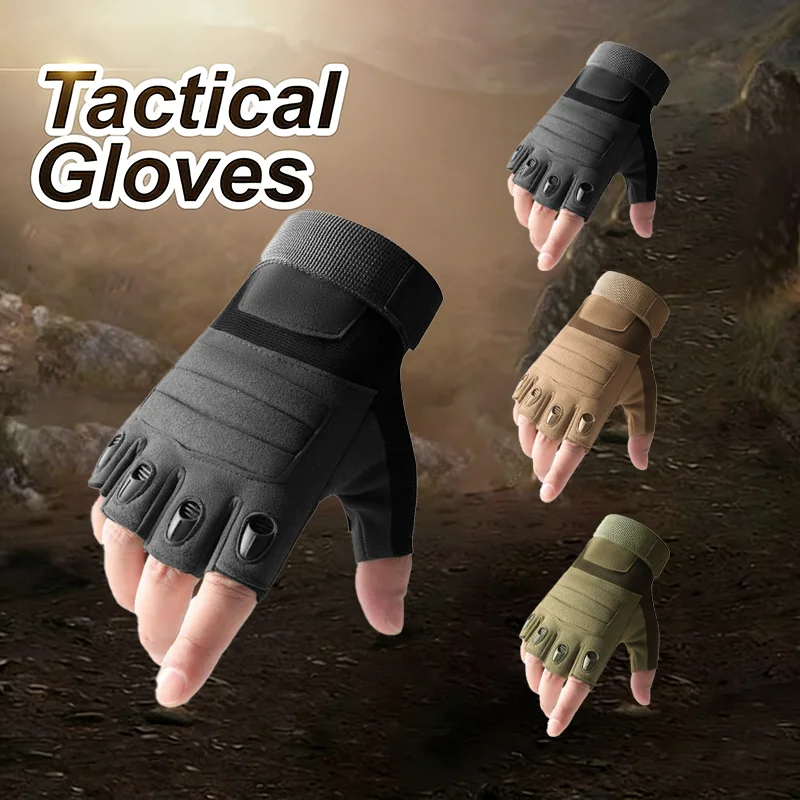 Outdoor Tactical Gloves Sport Gloves Half Finger Military Men Women Combat Shooting Hunting Fitness Fingerless Gloves Accessory
Outdoor Tactical Gloves Sport Gloves Half Finger Military Men Women Combat Shooting Hunting Fitness Fingerless Gloves Accessory