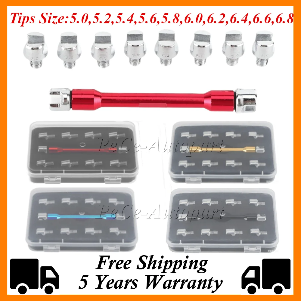 For Motorcycle ATV Dirt Bike Spoke Wrench Repair Tool With 10PCS Interchangeable Tips 5.0-6.8mm, CNC Wheel Rim Car Accessories
For Motorcycle ATV Dirt Bike Spoke Wrench Repair Tool With 10PCS Interchangeable Tips 5.0-6.8mm, CNC Wheel Rim Car Accessories