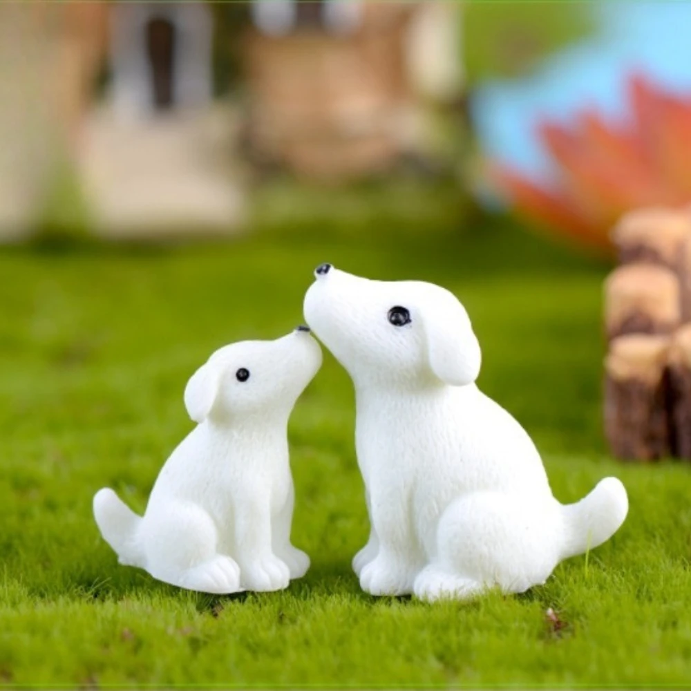 2 Pcs/ Set Mini Resin Cute Simulation White Puppy Doll Kawaii Tabletop Decoration 
2 Pcs/ Set Mini Resin Cute Simulation White Puppy Doll Kawaii Tabletop Decoration