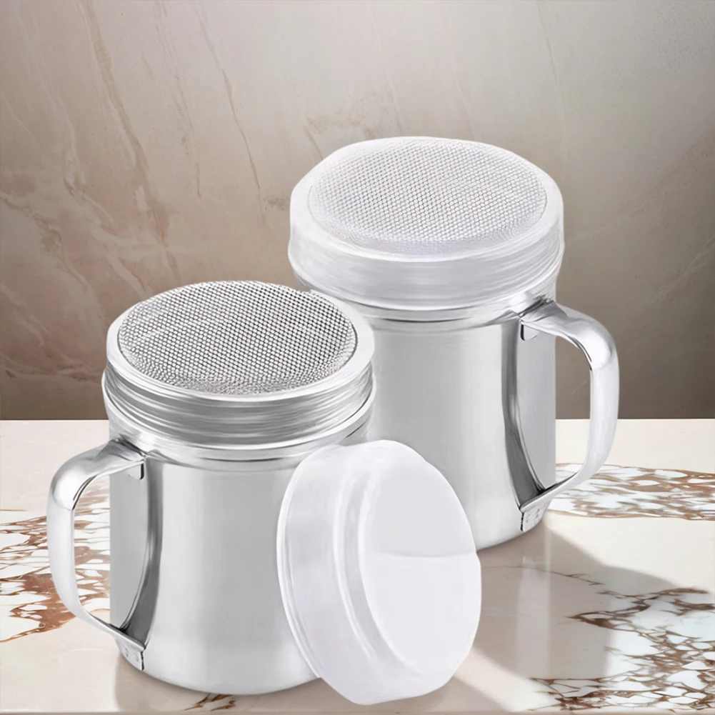 Sugar Shaker Duster Stainless Steel With Handle Dispenser Shaker Fine Mesh Cinnamon Shaker for Sugar Flour and Spices
Sugar Shaker Duster Stainless Steel With Handle Dispenser Shaker Fine Mesh Cinnamon Shaker for Sugar Flour and Spices