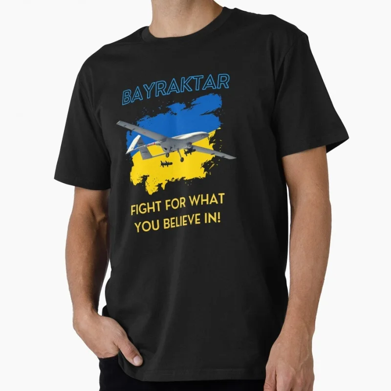 Bayraktar drone Support ukraine plane T Shirt 100% cotton printed Short Sleeve Graphic Clothes All size tee S-6XL
Bayraktar drone Support ukraine plane T Shirt 100% cotton printed Short Sleeve Graphic Clothes All size tee S-6XL