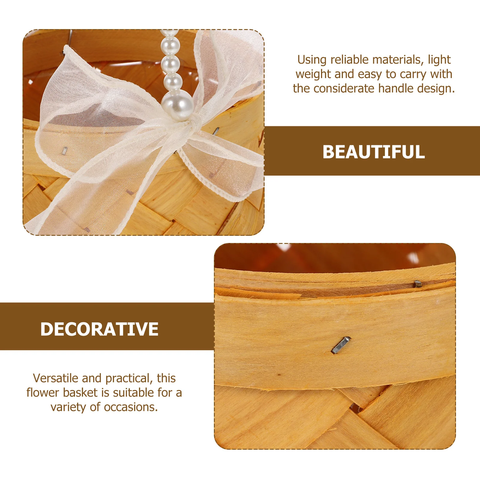 Handle Small Wedding Party Handheld Flower Decor Storage Basket Flower Basket Wedding Petal Container
Handle Small Wedding Party Handheld Flower Decor Storage Basket Flower Basket Wedding Petal Container