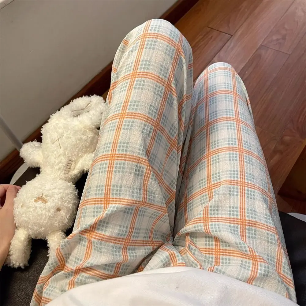 Chic Casual Long Pants Women Stripe Loose Plaid Straight Leg Pants Spring Summer High Waist Wide Leg Pants Indoor Outdoor
Chic Casual Long Pants Women Stripe Loose Plaid Straight Leg Pants Spring Summer High Waist Wide Leg Pants Indoor Outdoor
