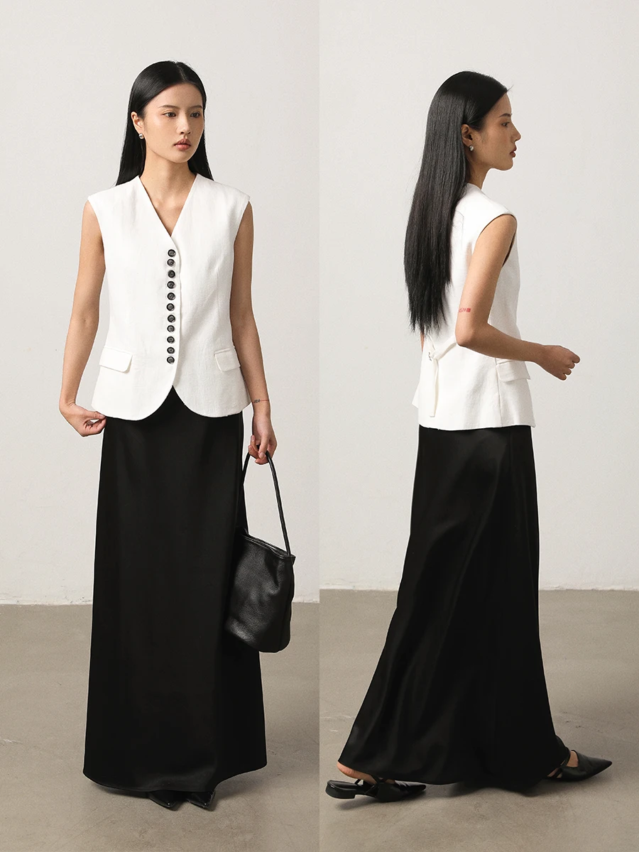 Женский хлопково-льняной жилет VIMORE с V-образным вырезом, многослойный дизайн, эффект похудения, комфортная посадка, повседневный топ
Женский хлопково-льняной жилет VIMORE с V-образным вырезом, многослойный дизайн, эффект похудения, комфортная посадка, повседневный топ