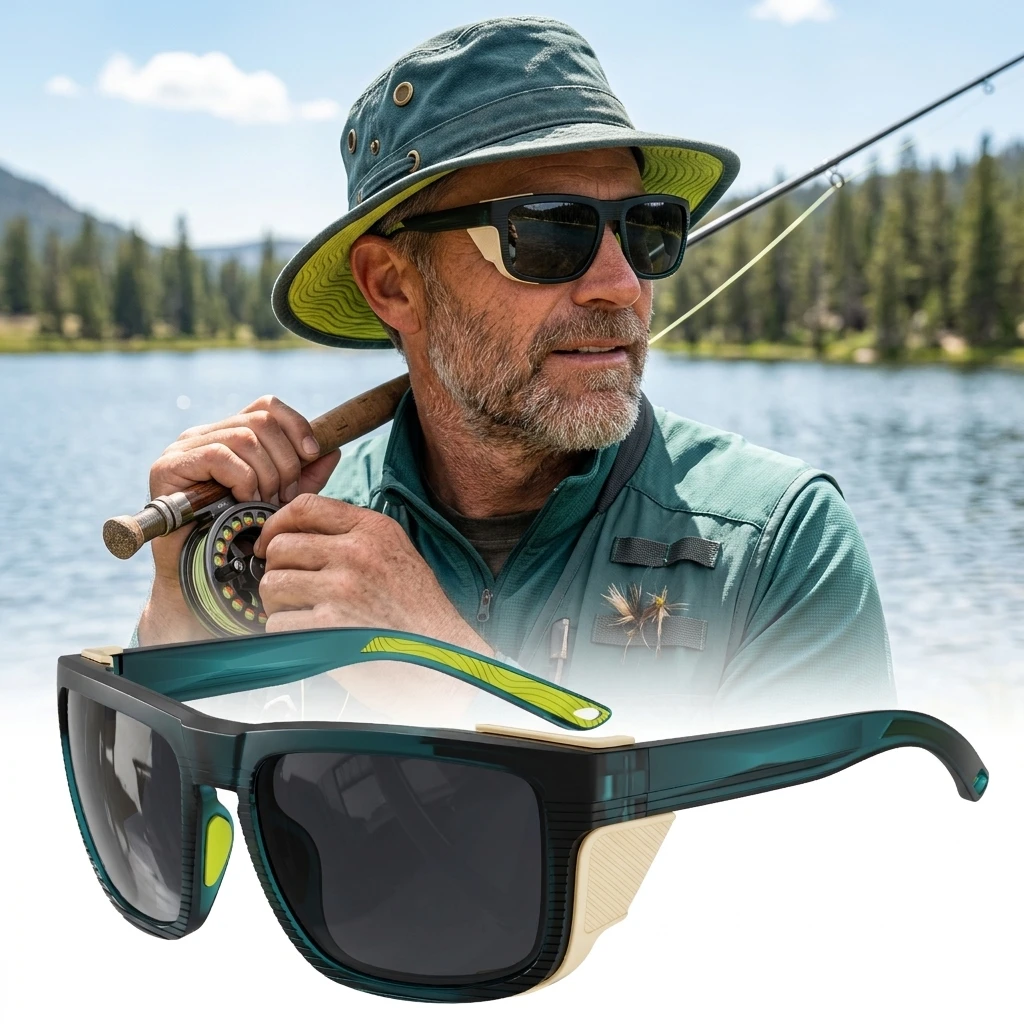Unisex TR90 Polarized Sports Sunglasses UV400 – Removable Side Shields for Hiking, Cycling, Fishing & Outdoor Activities
Unisex TR90 Polarized Sports Sunglasses UV400 – Removable Side Shields for Hiking, Cycling, Fishing & Outdoor Activities