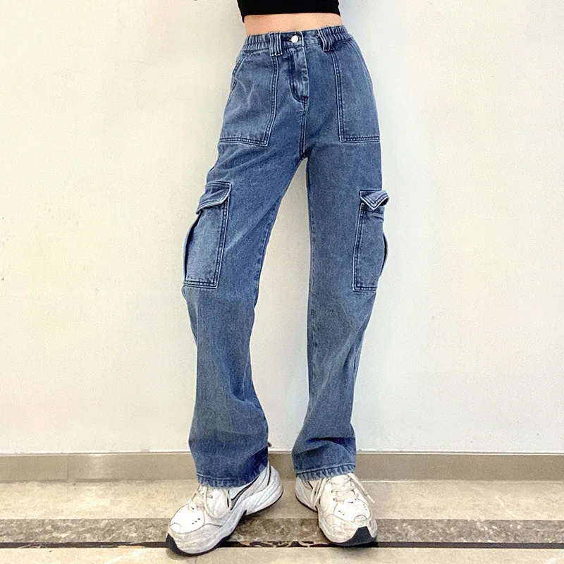 Women's Loose Patchwork Jeans, 100% Cotton Denim, Casual Pants, Cargo Pants, Korean Harajuku, Spring, Autumn, Street Fashion
Women's Loose Patchwork Jeans, 100% Cotton Denim, Casual Pants, Cargo Pants, Korean Harajuku, Spring, Autumn, Street Fashion