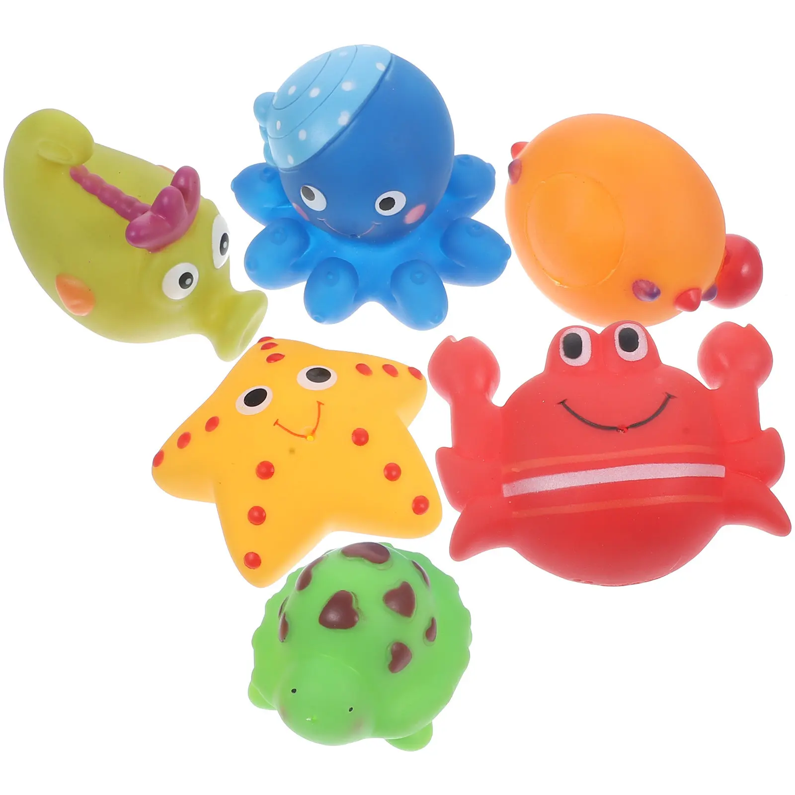 6Pcs Cartoon Ocean Animal Bath Playthings Safe Floating Baby Water Accessories for Kid Bath Time Water Toys Kids Bathtub Toys
6Pcs Cartoon Ocean Animal Bath Playthings Safe Floating Baby Water Accessories for Kid Bath Time Water Toys Kids Bathtub Toys