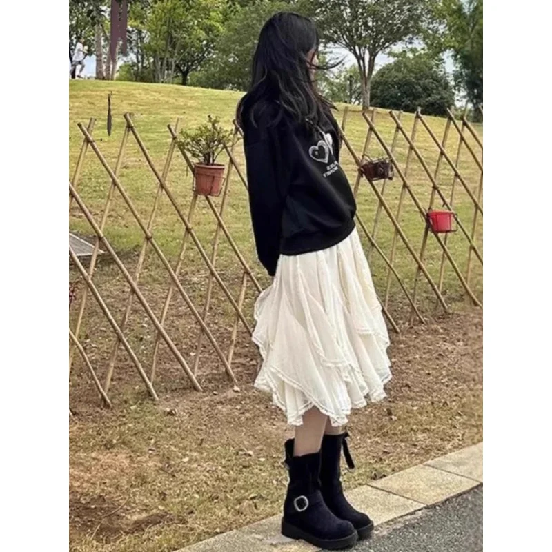 Y2k Aesthetic Irregular Fairy Middle-skirt Streetwear High Waist Lace Patchwork Sweet Faldas Harajuku Gauze Grunge Women Skirts
Y2k Aesthetic Irregular Fairy Middle-skirt Streetwear High Waist Lace Patchwork Sweet Faldas Harajuku Gauze Grunge Women Skirts