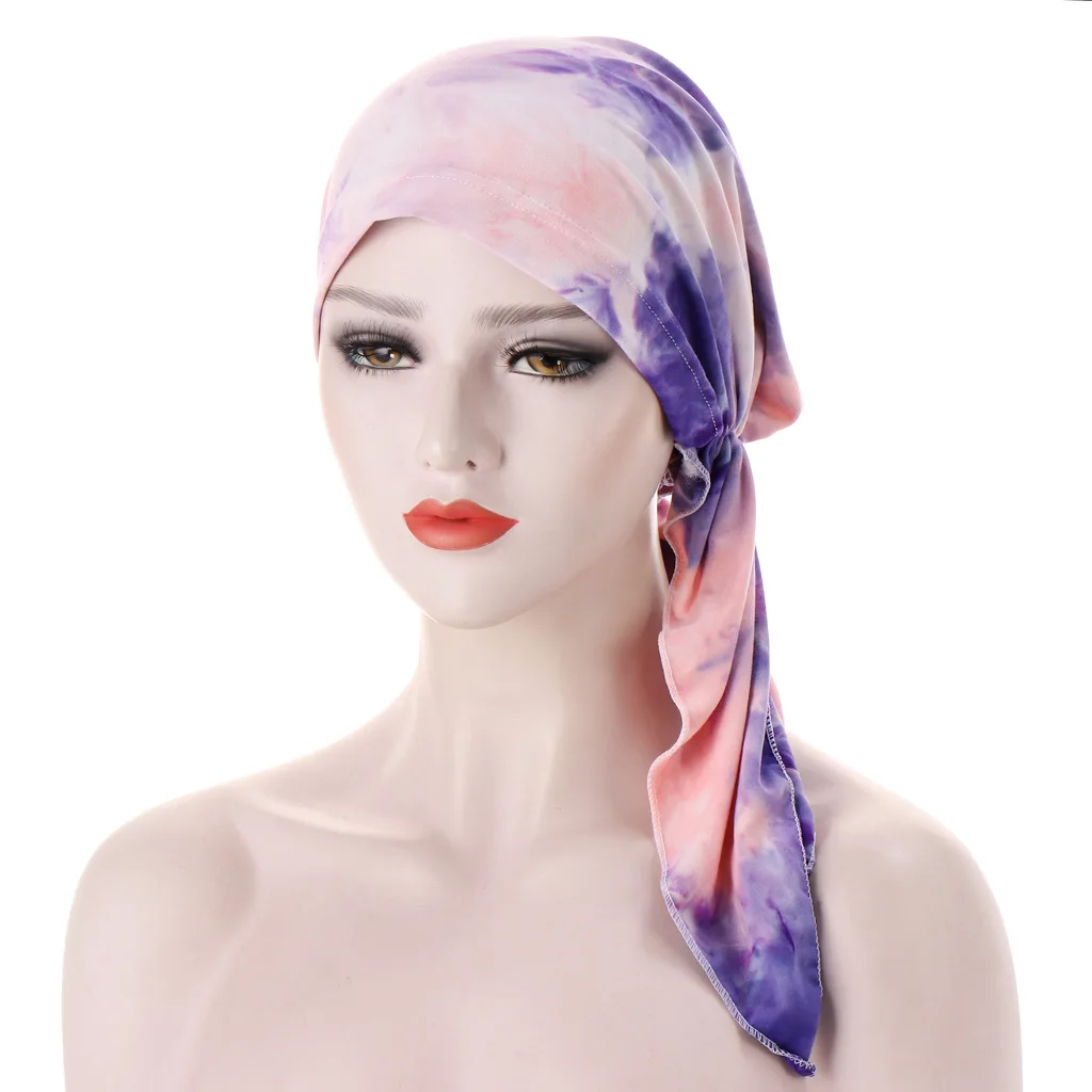 Lady's New Curved Two-tail Hat Muslim Headscarf Printed Pullover Cap 2026 New Fashionable Sun Protection Breathable Hijabs
Lady's New Curved Two-tail Hat Muslim Headscarf Printed Pullover Cap 2026 New Fashionable Sun Protection Breathable Hijabs