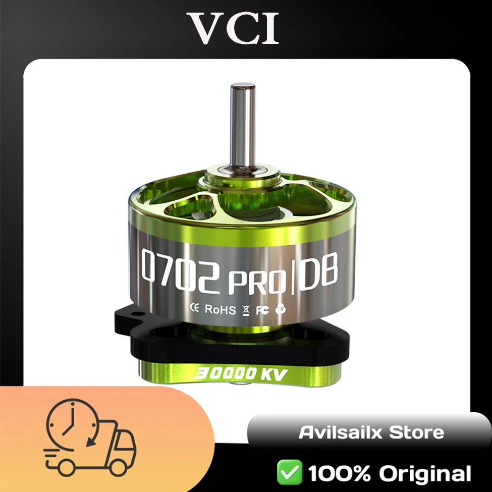 VCI 0702PRO DB 23000KV 27000KV 30000KV Бесщеточный двигатель для 65 мм FPV Freestyle Racing Cinewhoop Drone
VCI 0702PRO DB 23000KV 27000KV 30000KV Бесщеточный двигатель для 65 мм FPV Freestyle Racing Cinewhoop Drone