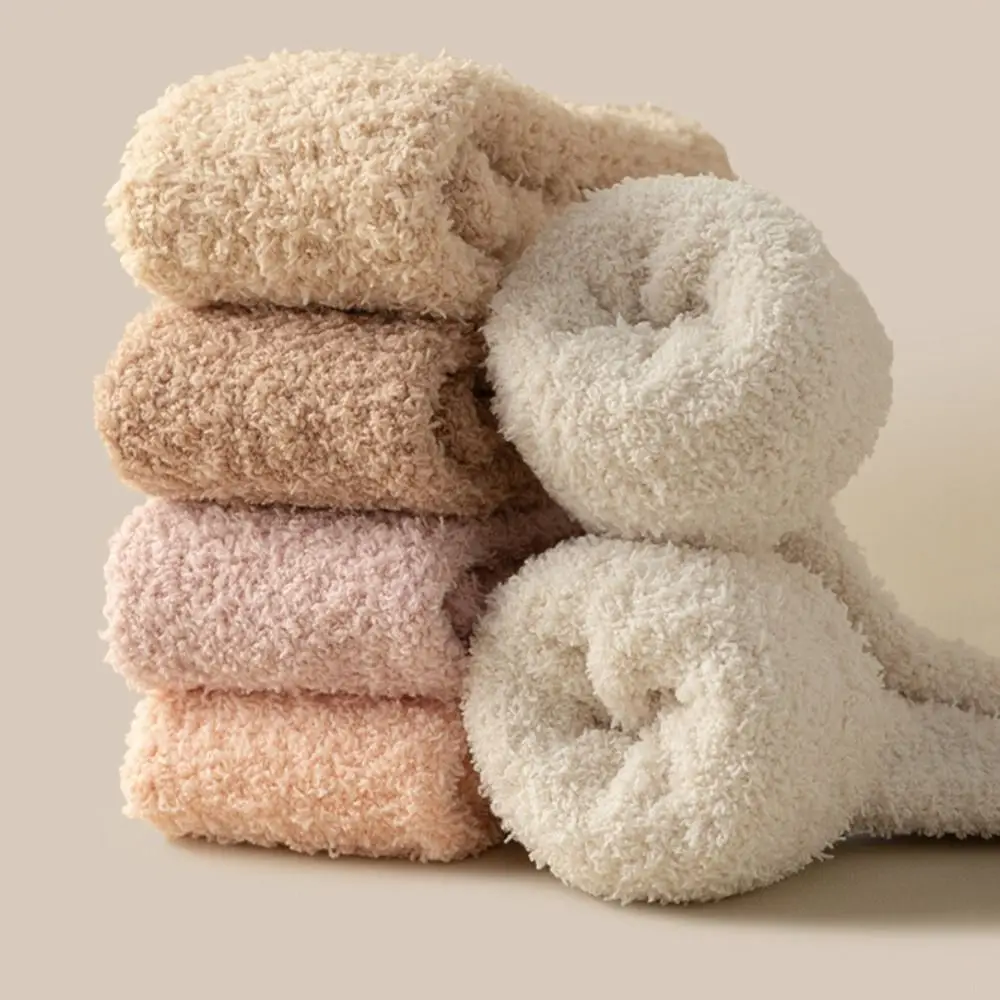 3Pairs Creative Simple Coral Fleece Socks Winter Sleeping Knee High Stockings Hosiery Comfortable Floor Socks For Female Men
3Pairs Creative Simple Coral Fleece Socks Winter Sleeping Knee High Stockings Hosiery Comfortable Floor Socks For Female Men