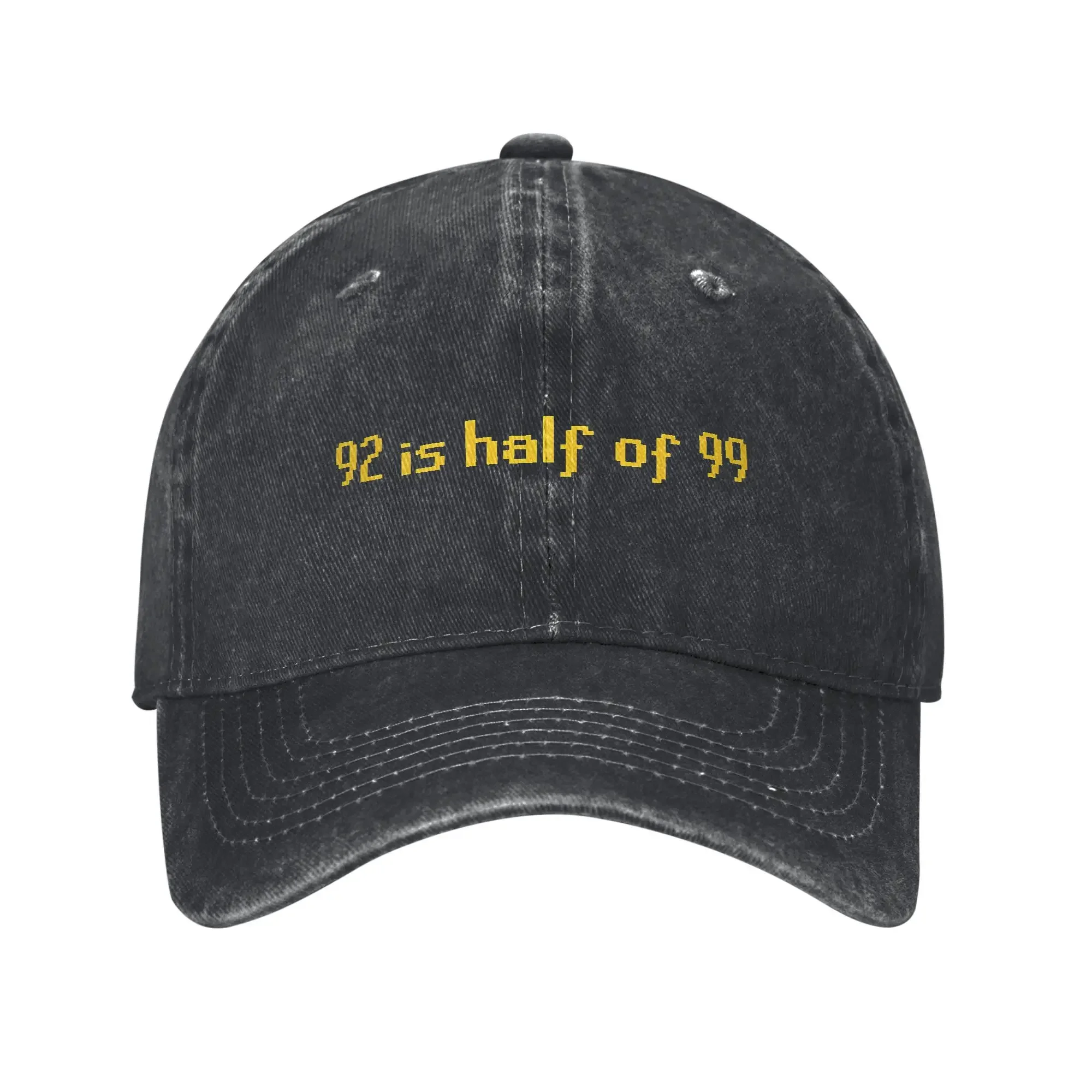 Vintage Rune-Scapes 92 Is Half of 99 Baseball Caps Unisex Distressed Denim Snapback Hat OSRS Game Outdoor Unstructured Soft Hat
Vintage Rune-Scapes 92 Is Half of 99 Baseball Caps Unisex Distressed Denim Snapback Hat OSRS Game Outdoor Unstructured Soft Hat