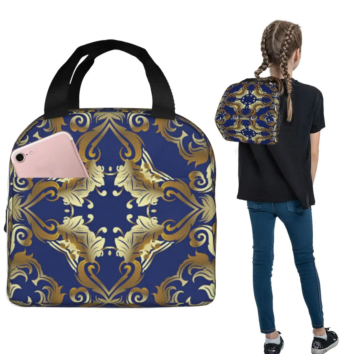 Изолированная сумка для обеда Fleur De Lis для женщин и детей, герметичные коробки для еды, термосумка для ланча
Изолированная сумка для обеда Fleur De Lis для женщин и детей, герметичные коробки для еды, термосумка для ланча