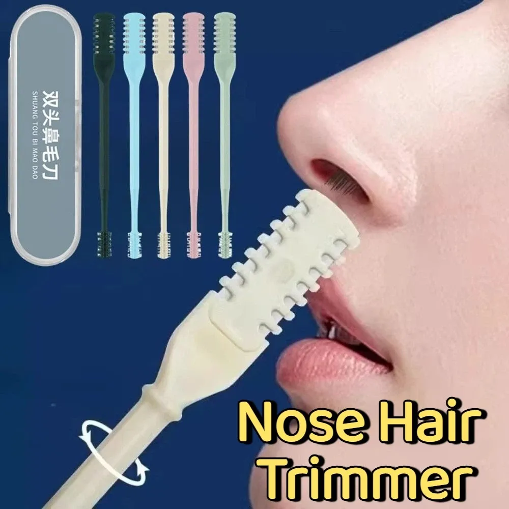 5Pcs Double Head Nose Hair Trimmer 360° Rotating Safe Hair Removal Tool Washable Portable Manual Nose Hair Cutter
5Pcs Double Head Nose Hair Trimmer 360° Rotating Safe Hair Removal Tool Washable Portable Manual Nose Hair Cutter