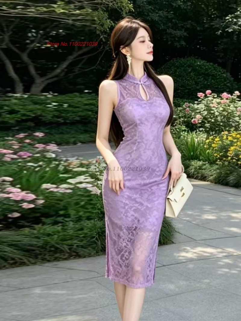 2026 chinese sexy dress improved cheongsam lace flower sleeveless mesh qipao retro nightclub banquet evening dress qipao vestido
2026 chinese sexy dress improved cheongsam lace flower sleeveless mesh qipao retro nightclub banquet evening dress qipao vestido