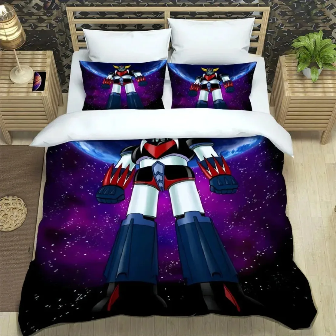 3D printed UFO ROBO Bedding Set For Bedroom Soft Modern Bedspreads Comefortable Kids Duvet Cover Quilt Cover And Pillowcase
3D printed UFO ROBO Bedding Set For Bedroom Soft Modern Bedspreads Comefortable Kids Duvet Cover Quilt Cover And Pillowcase