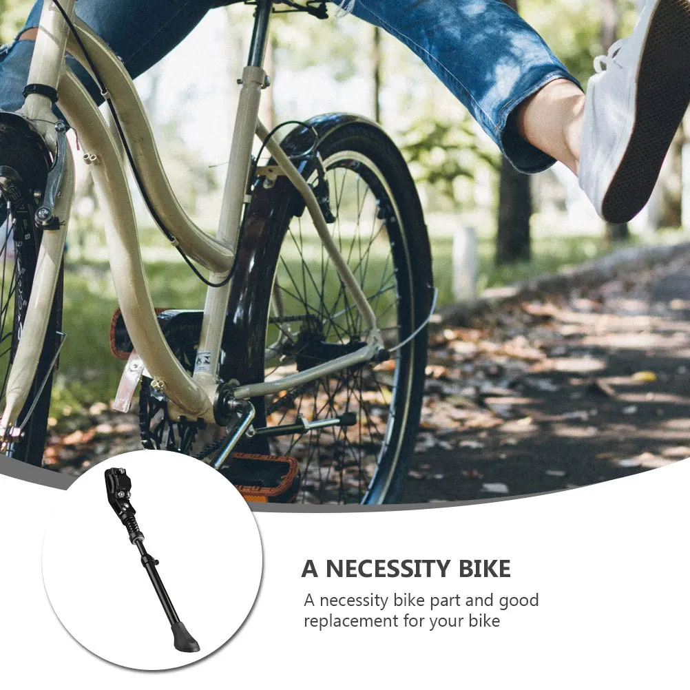 Bicycle Kickstand Adjustable For 16 20 24 26 Inch Wheels Aluminum Alloy Side Stand Durable Parking Support Bracket 
Bicycle Kickstand Adjustable For 16 20 24 26 Inch Wheels Aluminum Alloy Side Stand Durable Parking Support Bracket