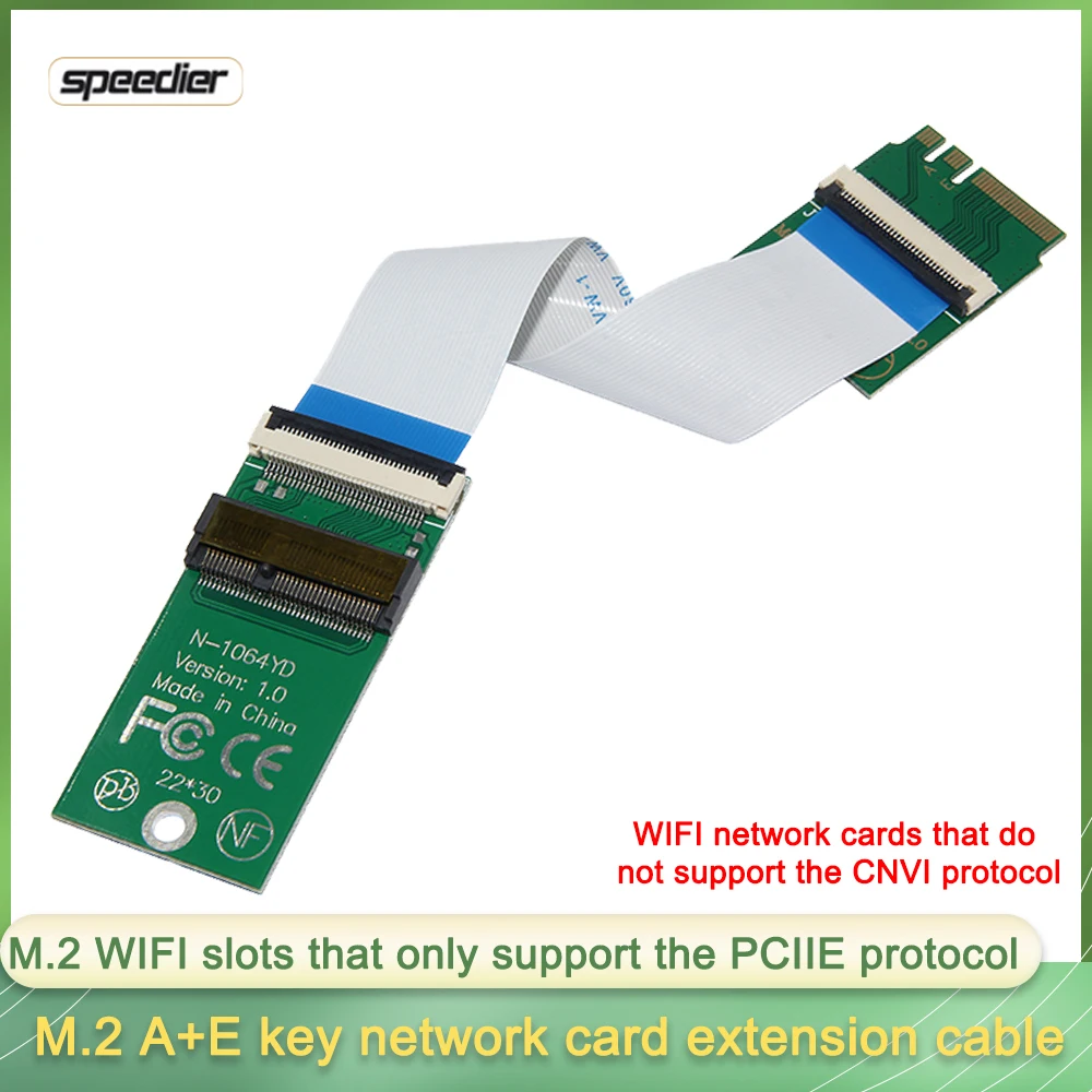 NGFF M.2 Network Card Extension Cable A+EKey Compatible Interface Motherboard WIFI Wireless Network Card Adapter Extension Cable
NGFF M.2 Network Card Extension Cable A+EKey Compatible Interface Motherboard WIFI Wireless Network Card Adapter Extension Cable