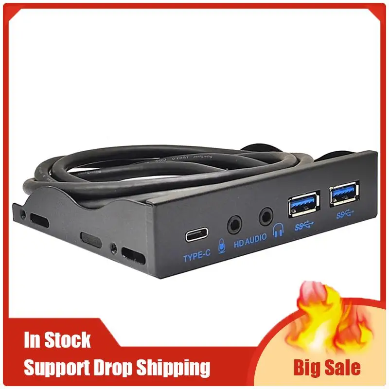 Передняя панель USB для ПК USB3.2 Gen2 10 Гбит/с Тип C + 19-контактный 2-портовый концентратор USB3.0 + HD-аудио 3,5 мм Наушники Микрофон Запасные части Аксессуары
Передняя панель USB для ПК USB3.2 Gen2 10 Гбит/с Тип C + 19-контактный 2-портовый концентратор USB3.0 + HD-аудио 3,5 мм Наушники Микрофон Запасные части Аксессуары