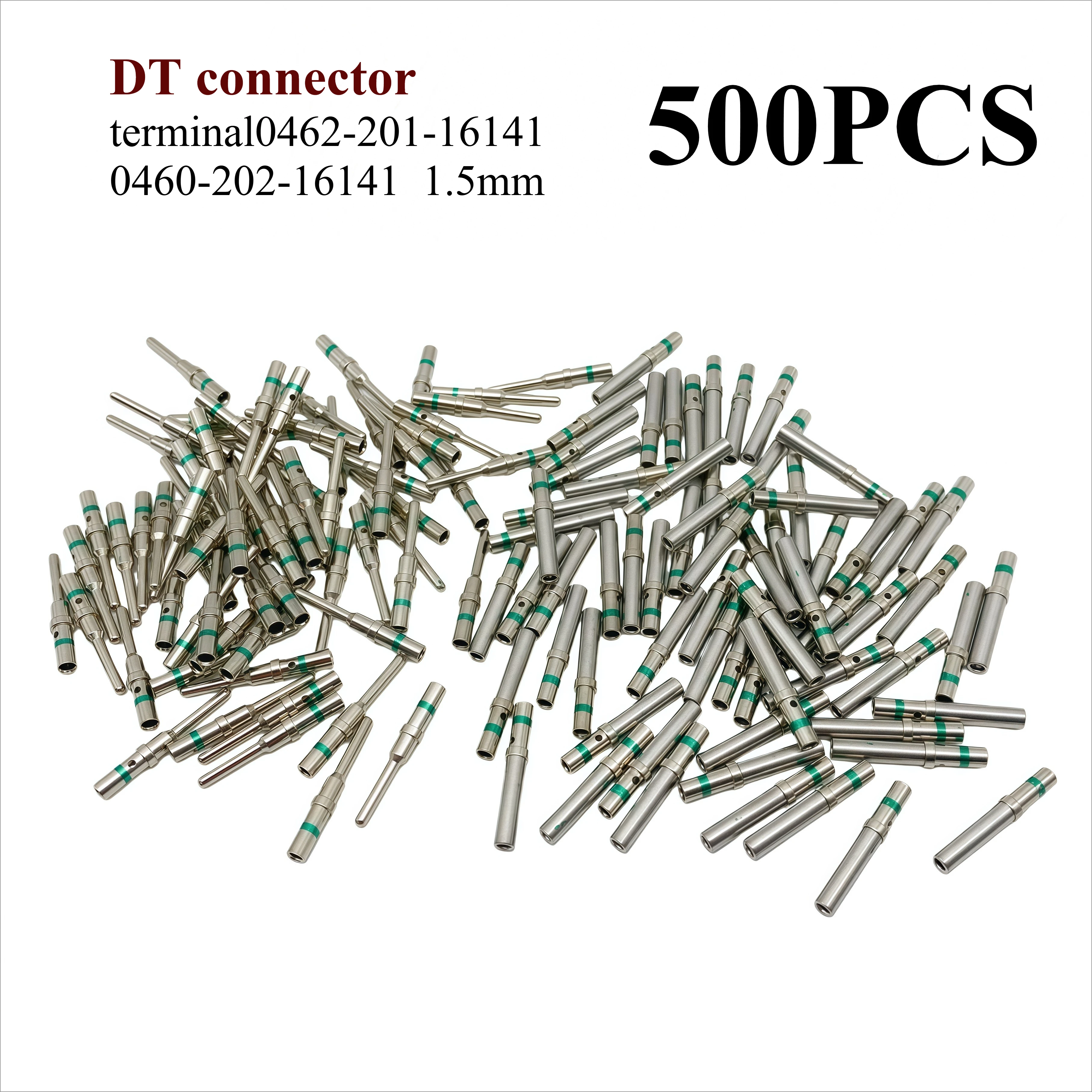 500 pcs DT 1.5mm Series Pin Contact 0462-201-16141 0460-202-16141 Stainless Steel 16AWG Deutsch Crimp Solid Female male Terminal
500 pcs DT 1.5mm Series Pin Contact 0462-201-16141 0460-202-16141 Stainless Steel 16AWG Deutsch Crimp Solid Female male Terminal