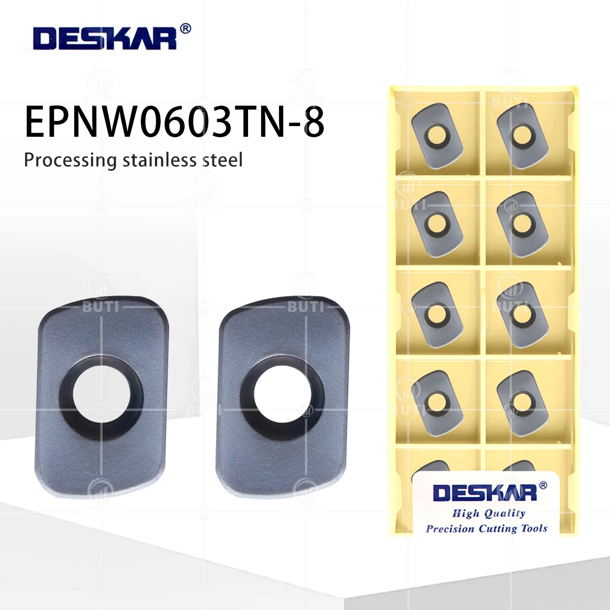 DESKAR 100% оригинал с ЧПУ EPNW0603TN-8 LF6018 фрезерные инструменты лезвие токарного станка с ЧПУ инструменты из сплава для обработки нержавеющей стали
DESKAR 100% оригинал с ЧПУ EPNW0603TN-8 LF6018 фрезерные инструменты лезвие токарного станка с ЧПУ инструменты из сплава для обработки нержавеющей стали