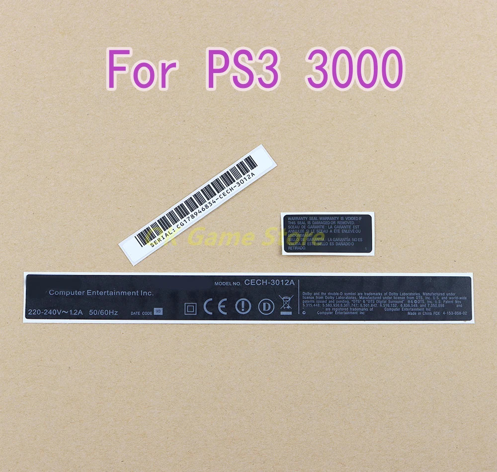 3 in 1 Security Seal Sticker For PlayStation3 PS3 3000 Slim Host Housing Shell Warranty Seals Label
3 in 1 Security Seal Sticker For PlayStation3 PS3 3000 Slim Host Housing Shell Warranty Seals Label