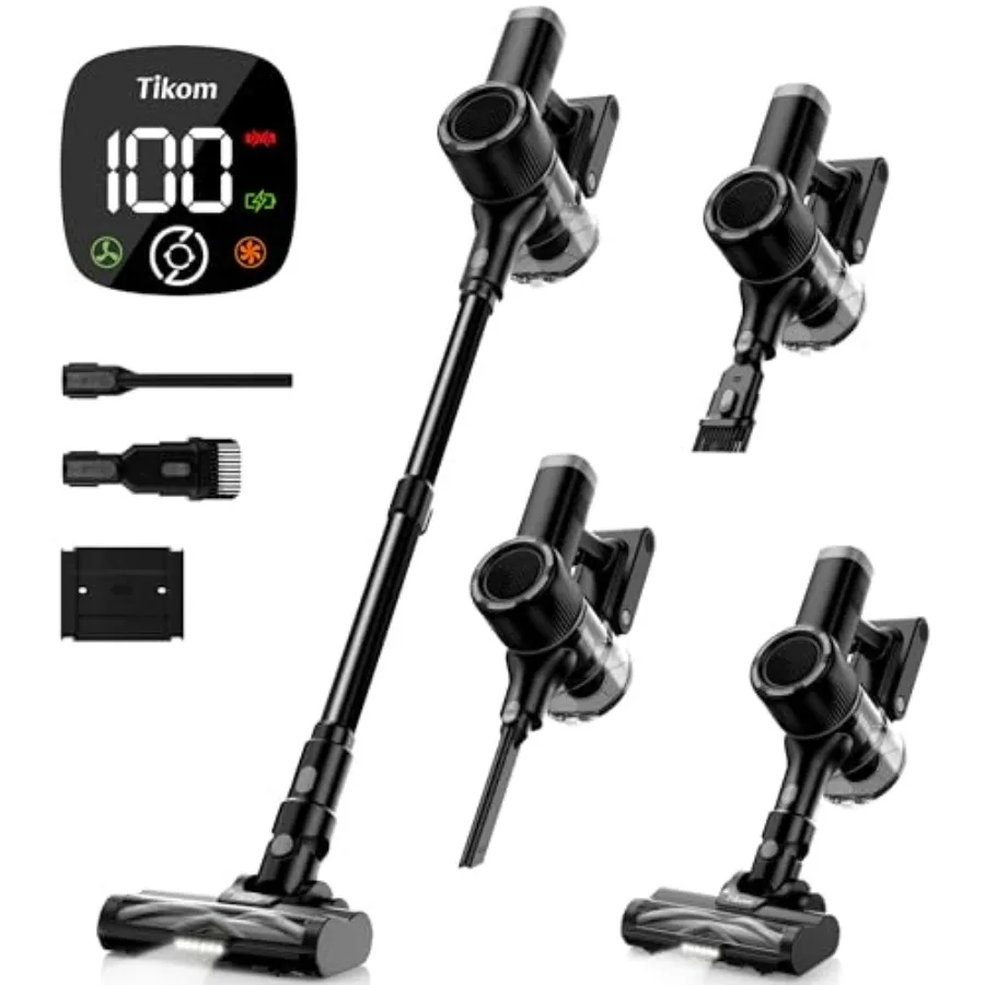 Cordless Vacuum Cleaner for Home 40000Pa/450W Stick Vacuum with Charging Wall Dock Anti-Tangle Lightweight Handheld Vacuum for
Cordless Vacuum Cleaner for Home 40000Pa/450W Stick Vacuum with Charging Wall Dock Anti-Tangle Lightweight Handheld Vacuum for