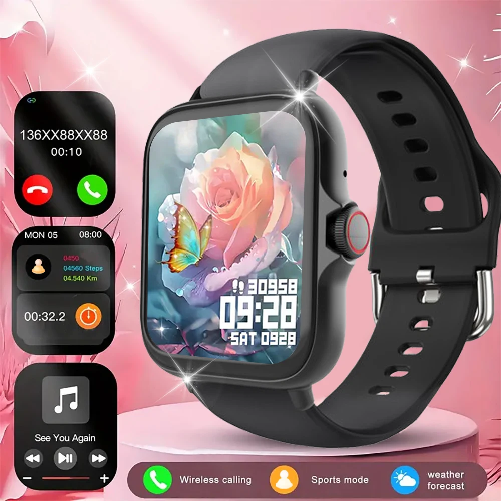 Smartwatch, Voice Call, Music Playback, Sports Mode, Weather Forecast, Camera Control, Sports Tracker Smartwatch for Workouts
Smartwatch, Voice Call, Music Playback, Sports Mode, Weather Forecast, Camera Control, Sports Tracker Smartwatch for Workouts