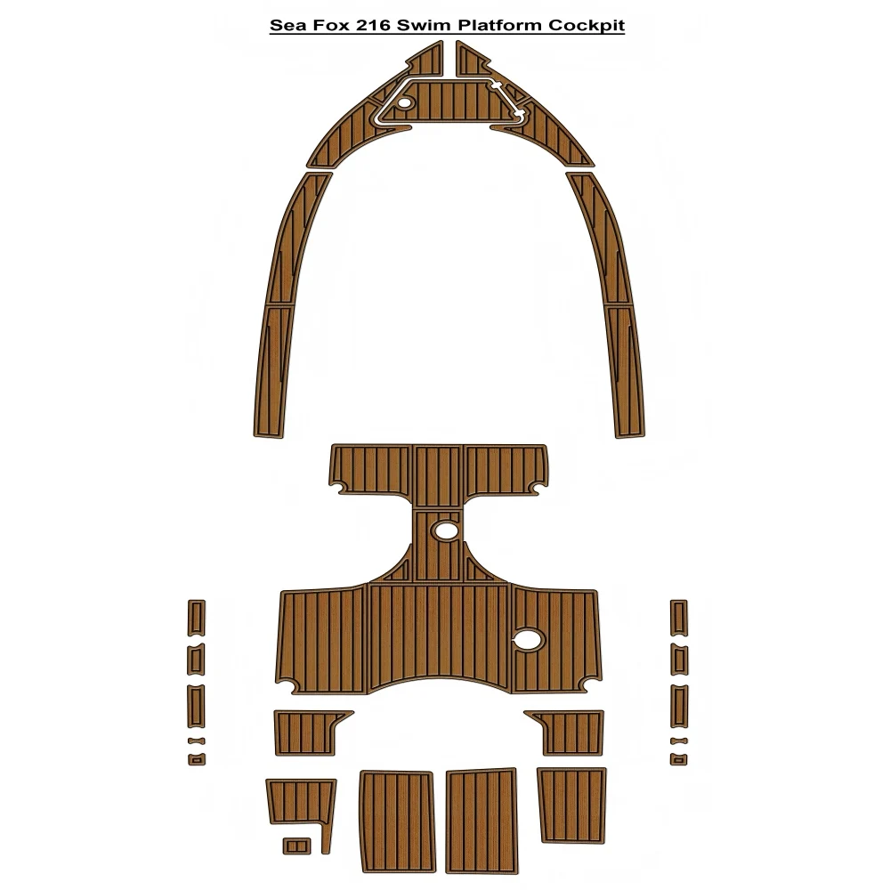 Sea Fox 216 Swim Platform Cockpit Pad Boat EVA Foam Faux Teak Deck Floor Mat SeaDek Gatorstep Style Self Adhesive dm462db
Sea Fox 216 Swim Platform Cockpit Pad Boat EVA Foam Faux Teak Deck Floor Mat SeaDek Gatorstep Style Self Adhesive dm462db