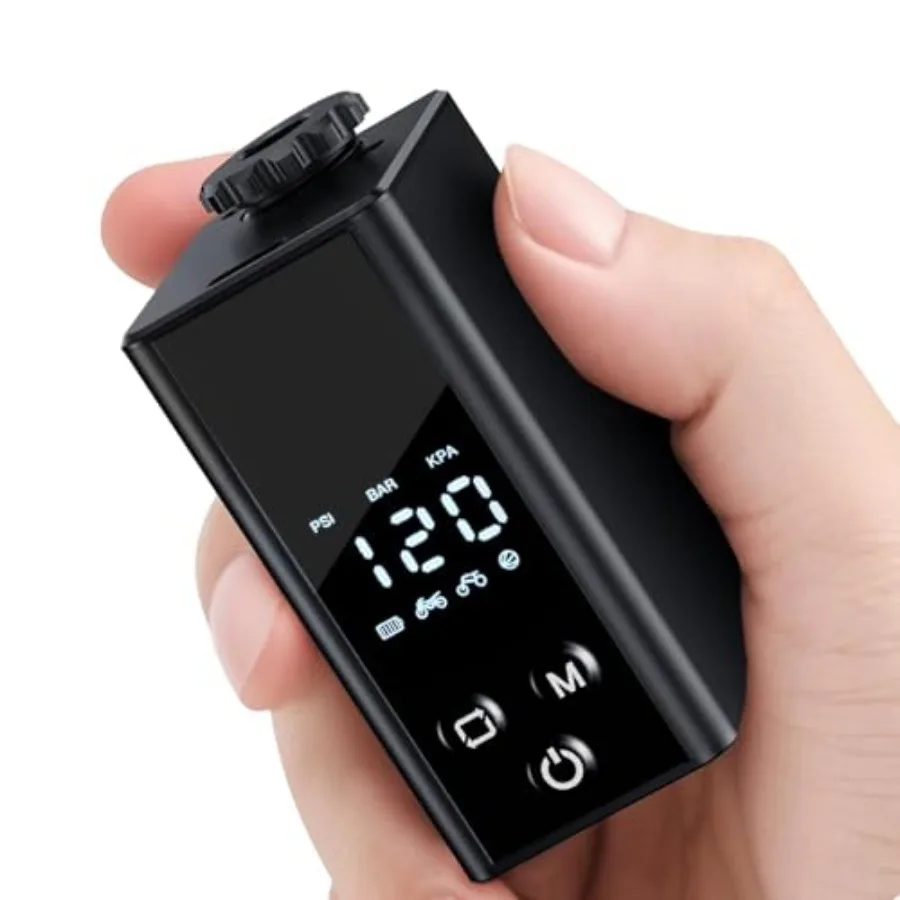 Mini Bike Pump with Digital Pressure Gauge - Portable Bicycle Tire Inflator for Road/Mountain/E-Bike/City Bikes Dual Valve Comp
Mini Bike Pump with Digital Pressure Gauge - Portable Bicycle Tire Inflator for Road/Mountain/E-Bike/City Bikes Dual Valve Comp