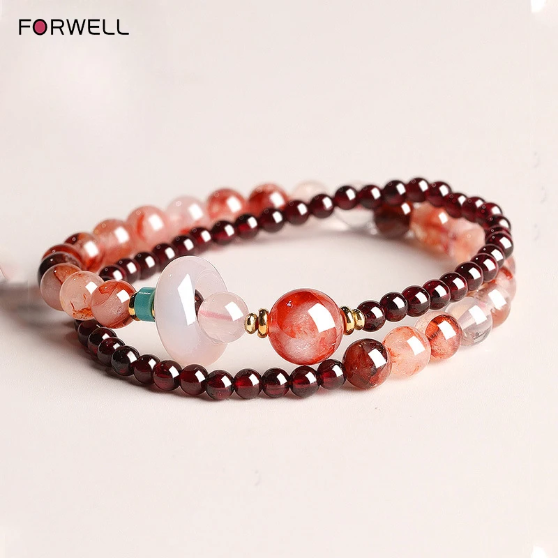 FORWELL Natural Stone Crystal Beads Semi Precious Women's Bracelet Amethyst Multi Layered Combination Bracelets Luxury Gift
FORWELL Natural Stone Crystal Beads Semi Precious Women's Bracelet Amethyst Multi Layered Combination Bracelets Luxury Gift