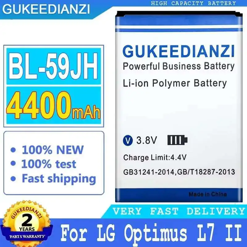 Аккумулятор мобильного телефона BL-59JH 4400 мАч для LG Optimus L7 II Dual p710 P715 F5 F3 VS870 Ludid2 P703 BL 59JH
Аккумулятор мобильного телефона BL-59JH 4400 мАч для LG Optimus L7 II Dual p710 P715 F5 F3 VS870 Ludid2 P703 BL 59JH