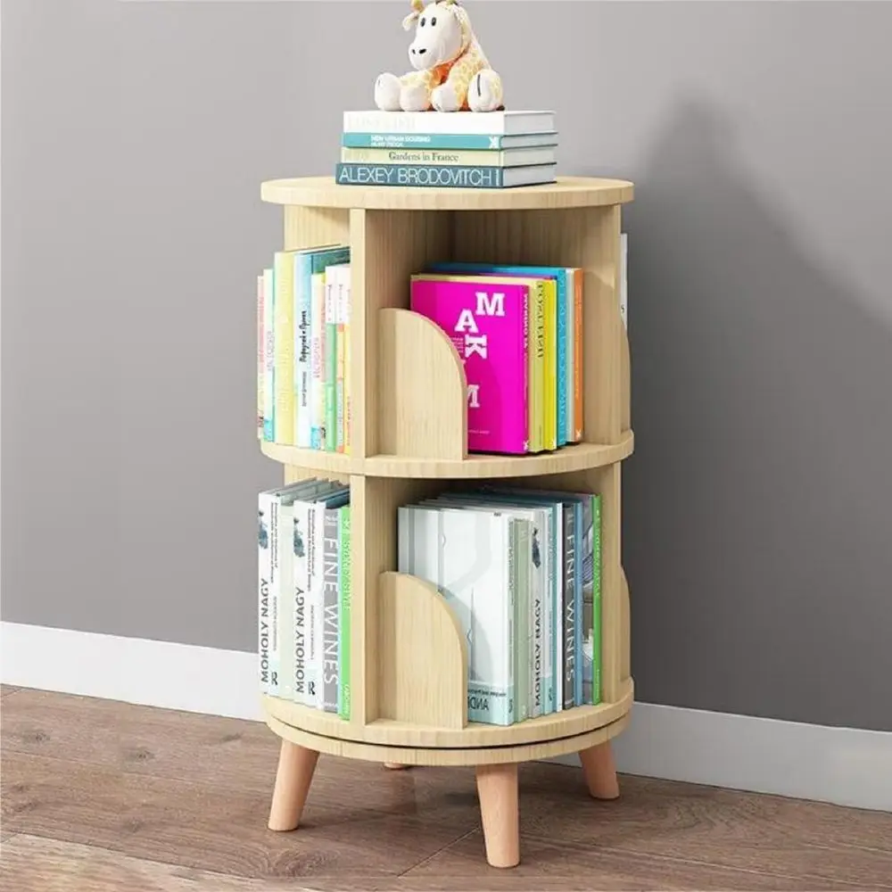 Dual-Level Revolving Wooden Bookcase with Legs, 360° Rotating Display Shelf for Compact Spaces - Ideal for Kids & Adults
Dual-Level Revolving Wooden Bookcase with Legs, 360° Rotating Display Shelf for Compact Spaces - Ideal for Kids & Adults