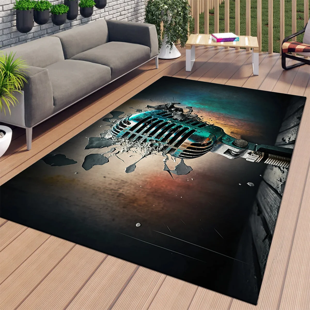 Музыка в форме микрофона, ковер для записи студий, креативное звуковое оборудование, декор для пола, противоскользящий ковер, можно стирать в машине
Музыка в форме микрофона, ковер для записи студий, креативное звуковое оборудование, декор для пола, противоскользящий ковер, можно стирать в машине