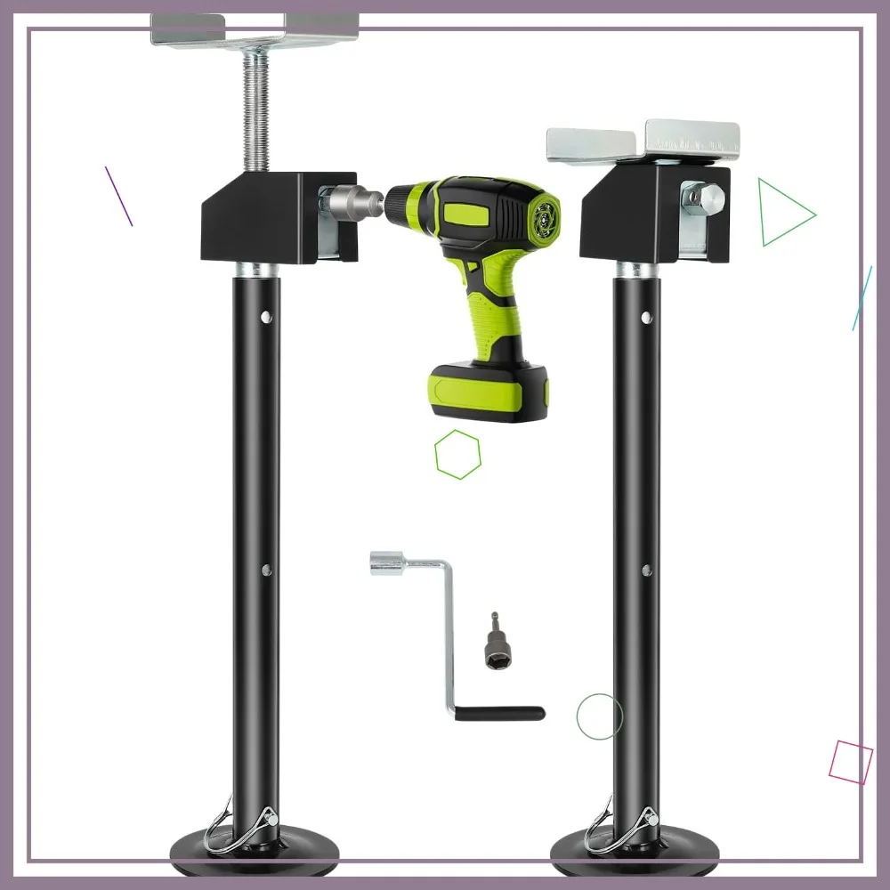 RV Slide Out Support Jacks 2 Pcs, Heavy Duty Stabilizers Adjust 20-48" by Drill or Hand, 5000 lbs Each for Camper Trailer
RV Slide Out Support Jacks 2 Pcs, Heavy Duty Stabilizers Adjust 20-48" by Drill or Hand, 5000 lbs Each for Camper Trailer