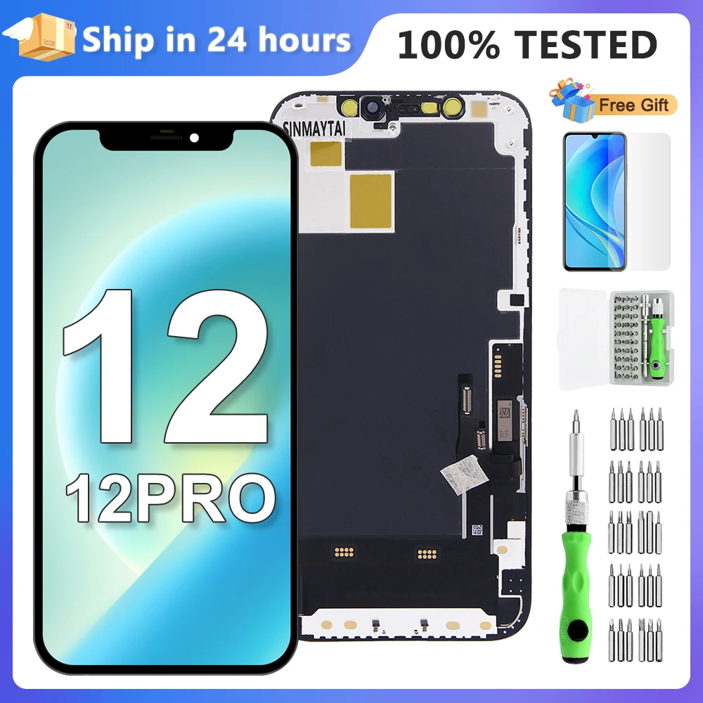 Мягкий OLED для iPhone 12 12 Pro, ЖК-дисплей, дигитайзер в сборе с 3D сенсорным экраном, дигитайзер, детали ЖК-дисплея
Мягкий OLED для iPhone 12 12 Pro, ЖК-дисплей, дигитайзер в сборе с 3D сенсорным экраном, дигитайзер, детали ЖК-дисплея