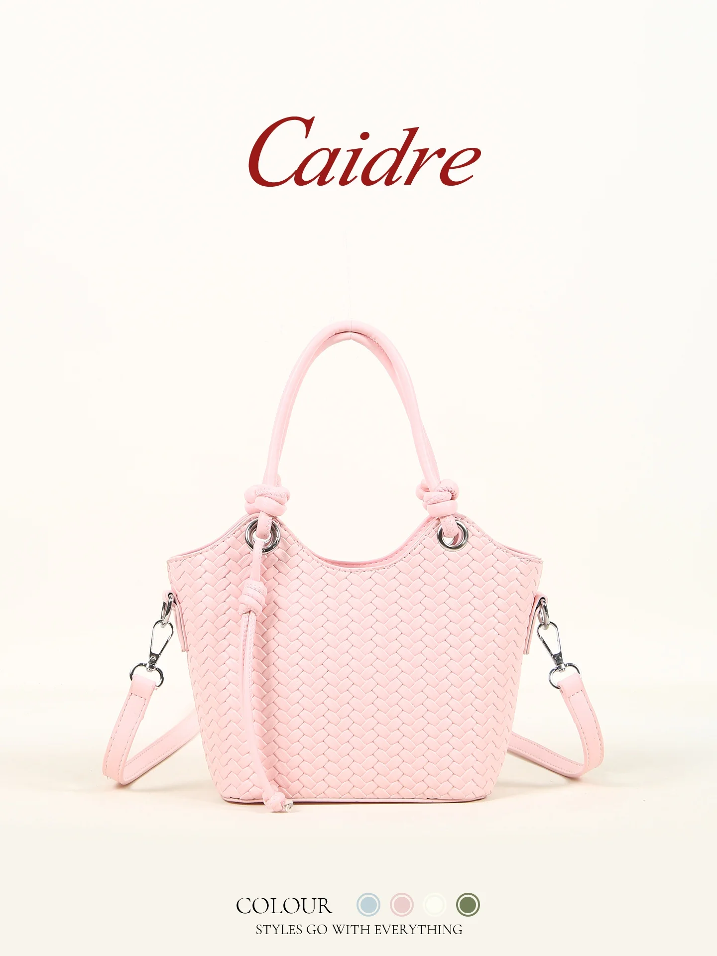 Caidre Commuter Woven Tote Women's Handbag 2026 New Style Premium Bucket Shoulder Crossbody Bag Korean Style Soft PU Leather
Caidre Commuter Woven Tote Women's Handbag 2026 New Style Premium Bucket Shoulder Crossbody Bag Korean Style Soft PU Leather
